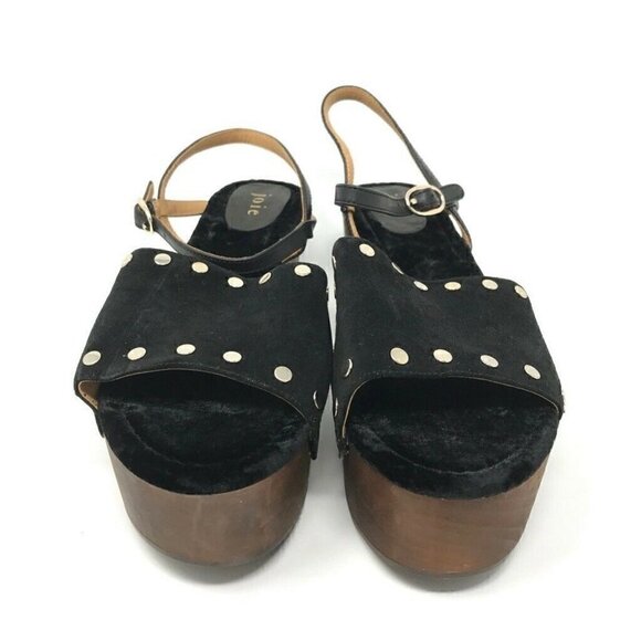 Joie Galla Sandals Black Studded Platform 9.5 NEW - Picture 2 of 9